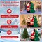 Costway 6 FT Inflatable Christmas Tree & Santa Claus w/ LEDs & Air Blower